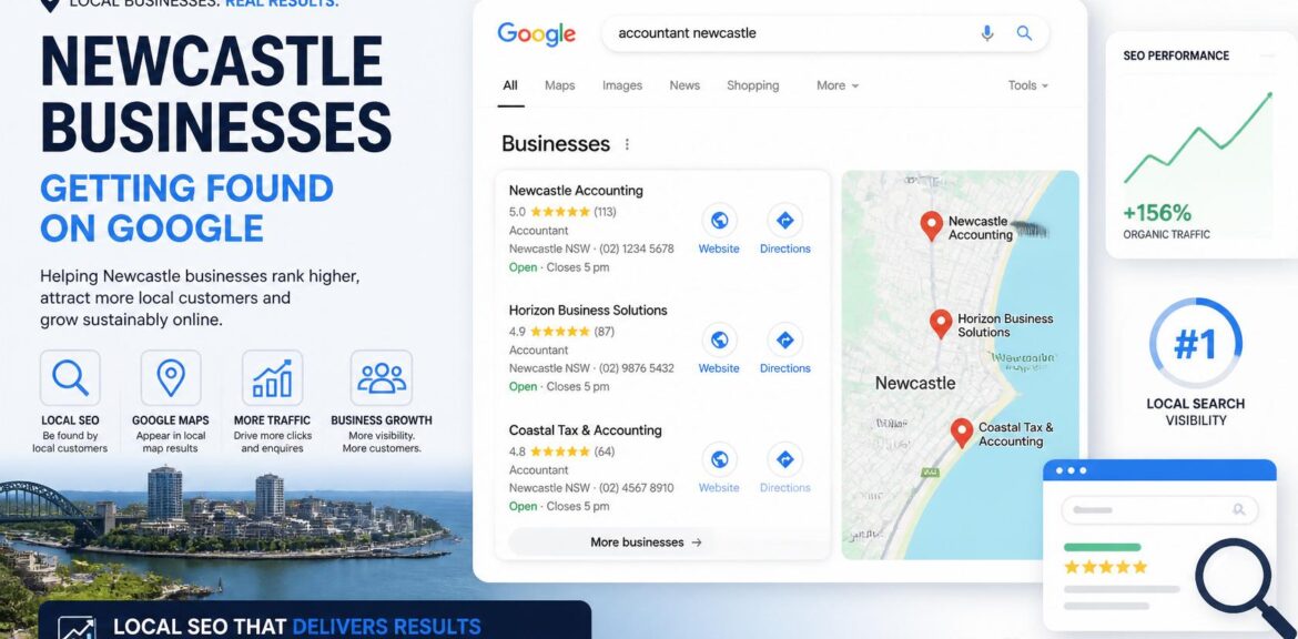 Newcastle businesses getting found on Google | Organic SEO Guru